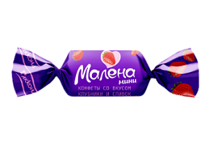 Конфета Малена мини Клубника сливки